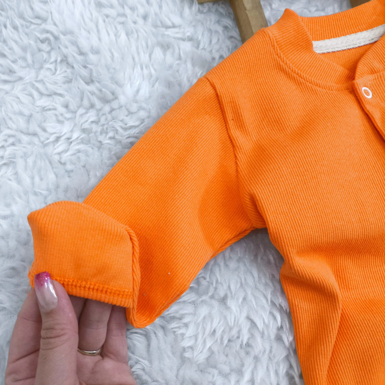 سرهمی کبریتی نوزاد Hello، جنس پنبه، دستکش دار، سایز 3 تا 9 ماه