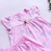 ست بلوز شورت و هدبند نوزادی طرح بابونه | لباس راحتی دخترانه پنبه ای