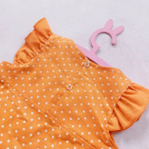 سارافون و شورت دخترانه طرح خرگوش | لباس تابستانی نخی خنک | مناسب 1 تا 3 سال