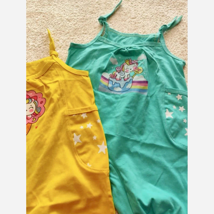 رامپر بندی نوزادی سرهمی بچگانه دخترانه دوجیب