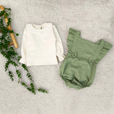 بادی و بلوز مجلسی دخترانه | لباس نوزادی شیک | مناسب 3 تا 18 ماه