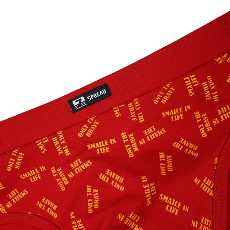 شورت اسلیپ مردانه نخی طرح دار مدل SPREAD