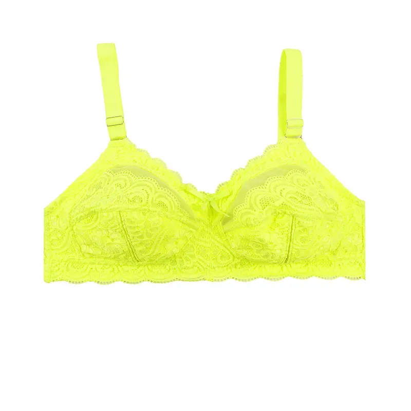 سوتین زنانه دانتل کاپ B بدون فنر طرح دار شیک