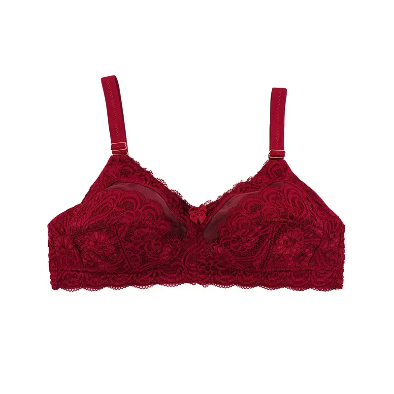 سوتین زنانه دانتل کاپ B بدون فنر طرح دار شیک