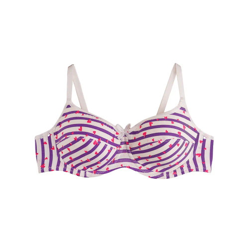 سوتین فنردار نخی کاپدار طرح دار بند تنظیم شو ضد حساسیت زنانه