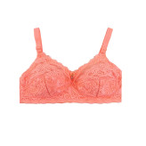 سوتین زنانه دانتل کاپ B بدون فنر طرح دار شیک