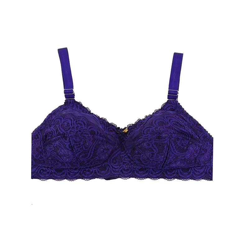 سوتین زنانه دانتل کاپ B بدون فنر طرح دار شیک