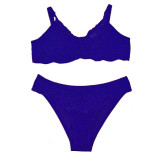 ست لباس زیر زنانه گیپور فنردار کاپ B | ست شورت و سوتین طرح دار شیک