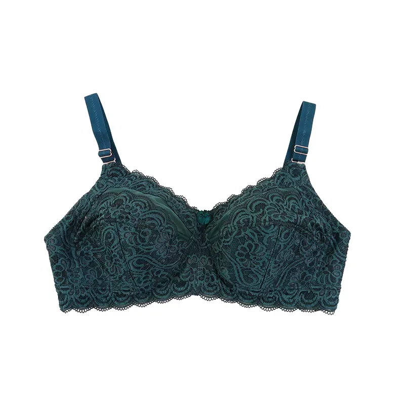 سوتین زنانه دانتل کاپ B بدون فنر طرح دار شیک