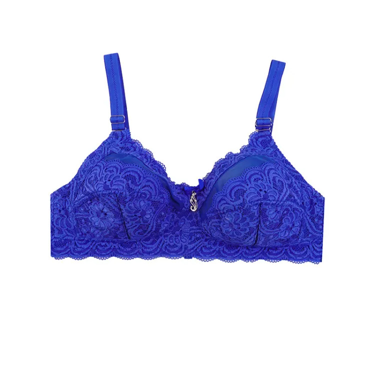 سوتین زنانه دانتل کاپ B بدون فنر طرح دار شیک