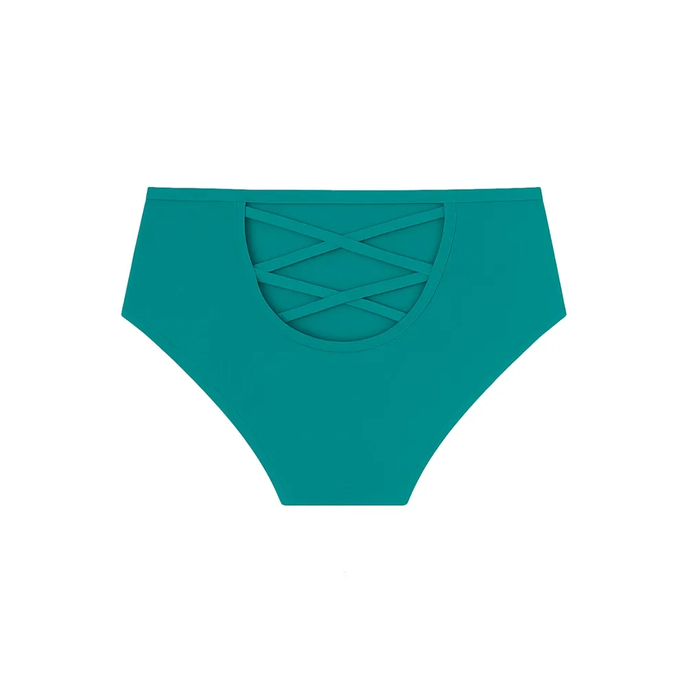 شورت نخی زنانه مدل اسلیپ کمر بالا سایز 2XL با طرح فانتزی