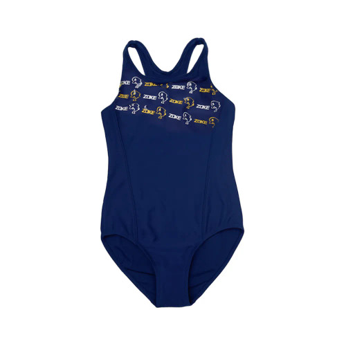 مایو دخترانه طرح دلفین مدل پشت قهرمانی سایز فری