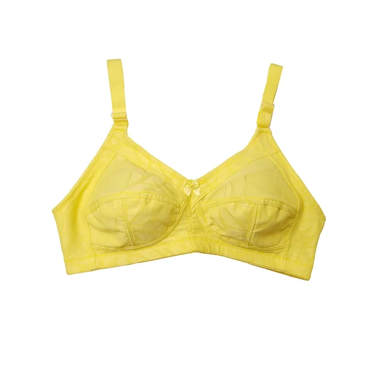 سوتین نخی زنانه مدل بدون فنر کاپ B طرح دار در رنگ های متنوع