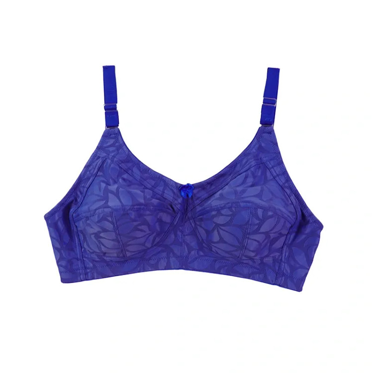 سوتین نخی زنانه مدل بدون فنر کاپ B طرح دار در رنگ های متنوع