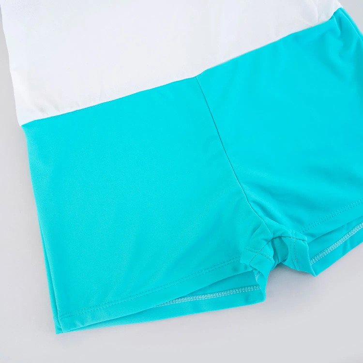 مایو دخترانه طرح گلدار پادار کاپ دار سایز 3XL