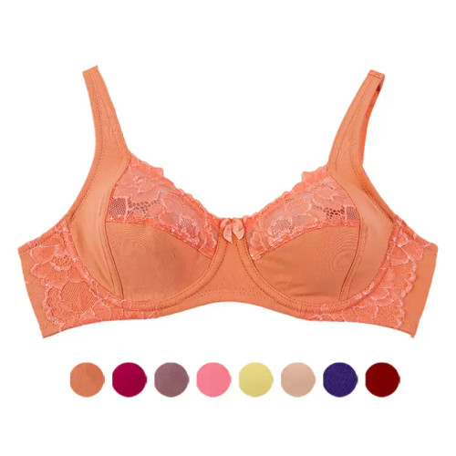 سوتین فنردار گیپور زنانه طرح دار سایز 75 تا 95