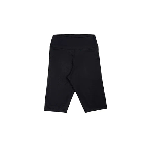 شلوارک ورزشی زنانه میکروفایبر طرح بایکر قد 58 مشکی فری سایز