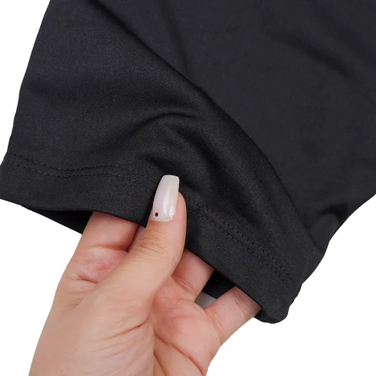 شلوارک ورزشی زنانه میکروفایبر طرح بایکر قد 58 مشکی فری سایز