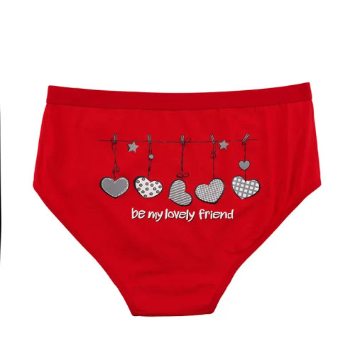 شورت نخی زنانه طرح قلب مدل اسلیپ سایز بزرگ