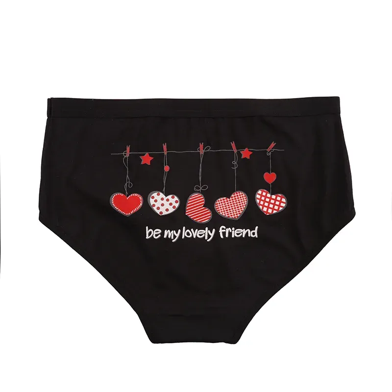 شورت نخی زنانه طرح قلب مدل اسلیپ سایز بزرگ