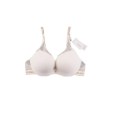 سوتین زنانه اسفنجی فنردار کاپ D نیم جک تور و میکروفایبر