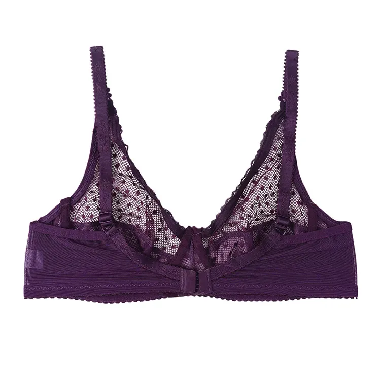 سوتین فنردار تور طرح خالدار زنانه | بند قابل تنظیم | سایز 75 تا 90