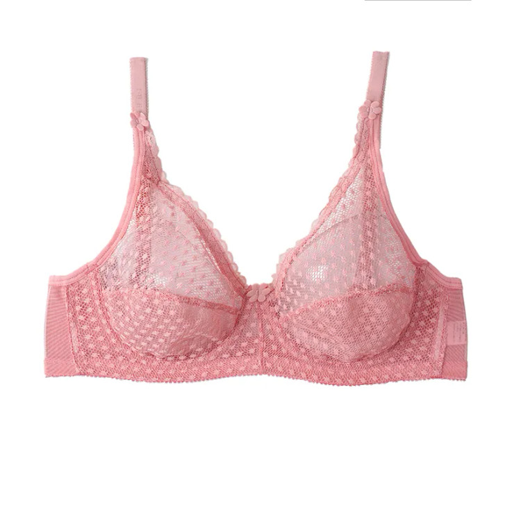 سوتین فنردار تور طرح خالدار زنانه | بند قابل تنظیم | سایز 75 تا 90