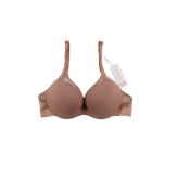 سوتین زنانه اسفنجی فنردار کاپ D نیم جک تور و میکروفایبر