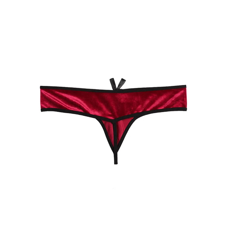 شورت لامبادا زنانه مخمل طرحدار با بند و پاپیون - فری سایز