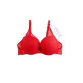 سوتین زنانه اسفنجی فنردار کاپ D نیم جک تور و میکروفایبر