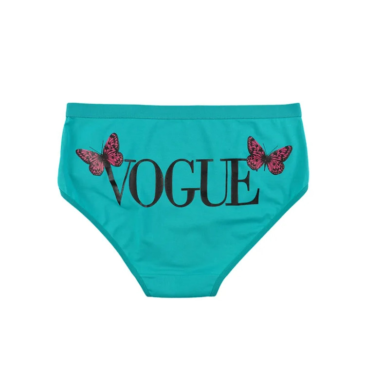 شورت اسلیپ نخی زنانه طرح VOGUE سایز 4XL با طرح پروانه