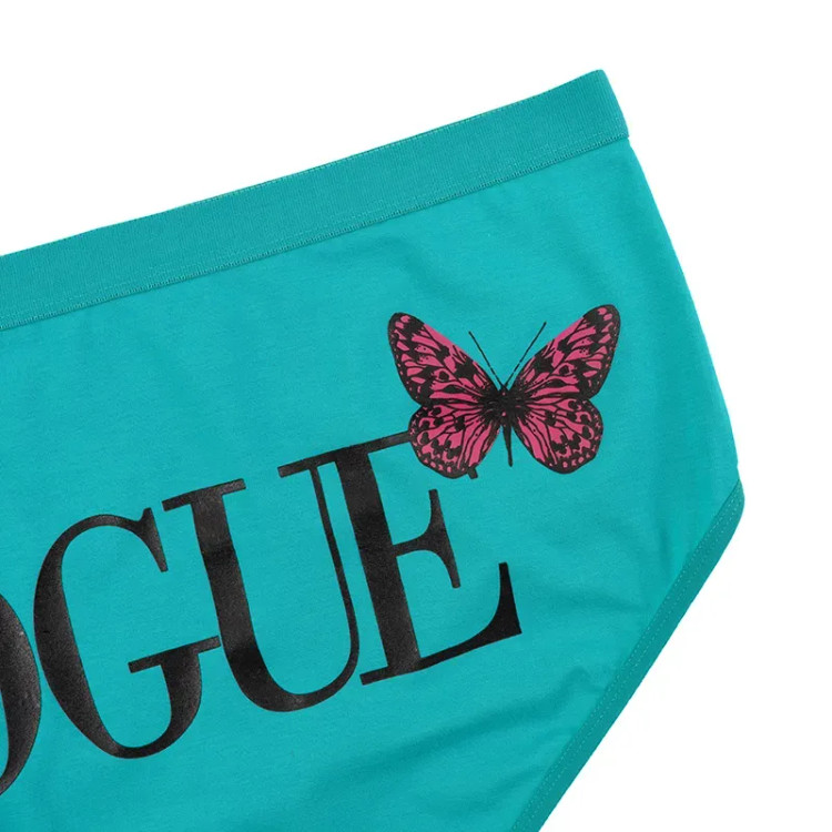 شورت اسلیپ نخی زنانه طرح VOGUE سایز 4XL با طرح پروانه