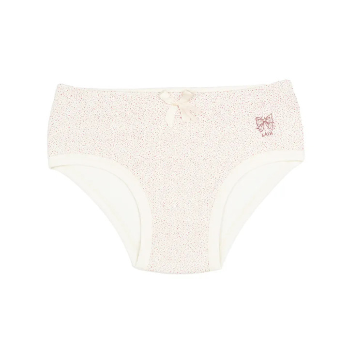 شورت اسلیپ نخ پنبه زنانه طرح دار با پاپیون - سایز 2XL