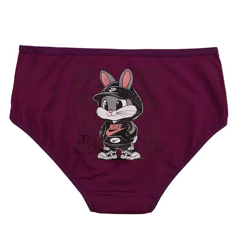 شورت نخی زنانه طرح خرگوشی مدل اسلیپ سایز بزرگ