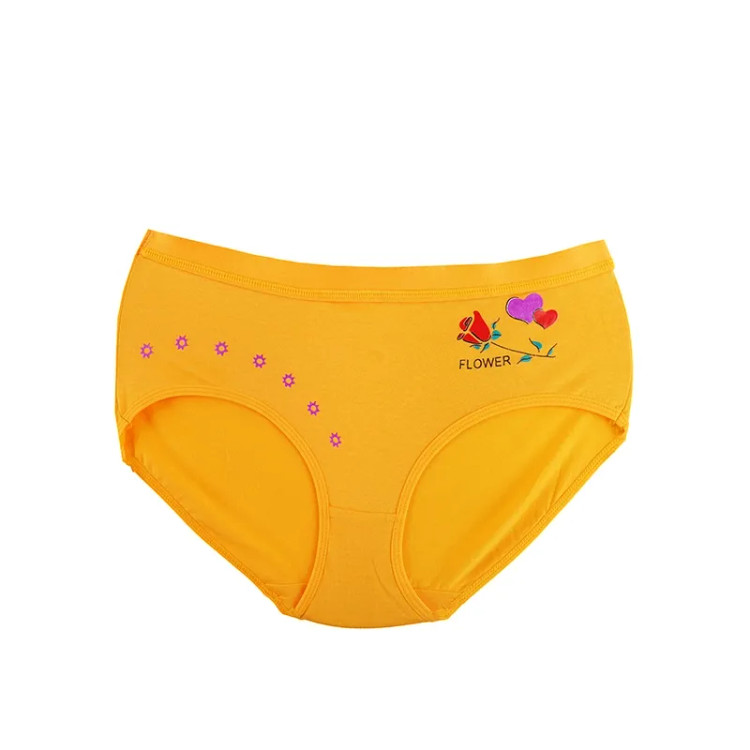 شورت اسلیپ نخی زنانه طرح گل و قلب سایز فری