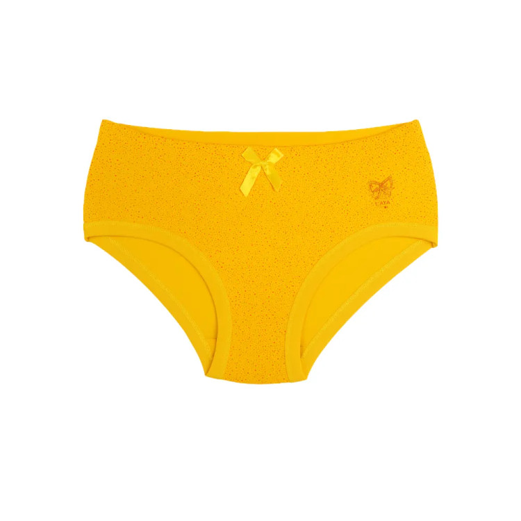 شورت اسلیپ نخ پنبه زنانه طرح دار با پاپیون - سایز 2XL