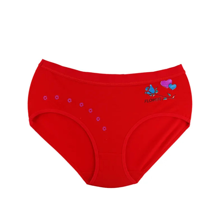 شورت اسلیپ نخی زنانه طرح گل و قلب سایز فری
