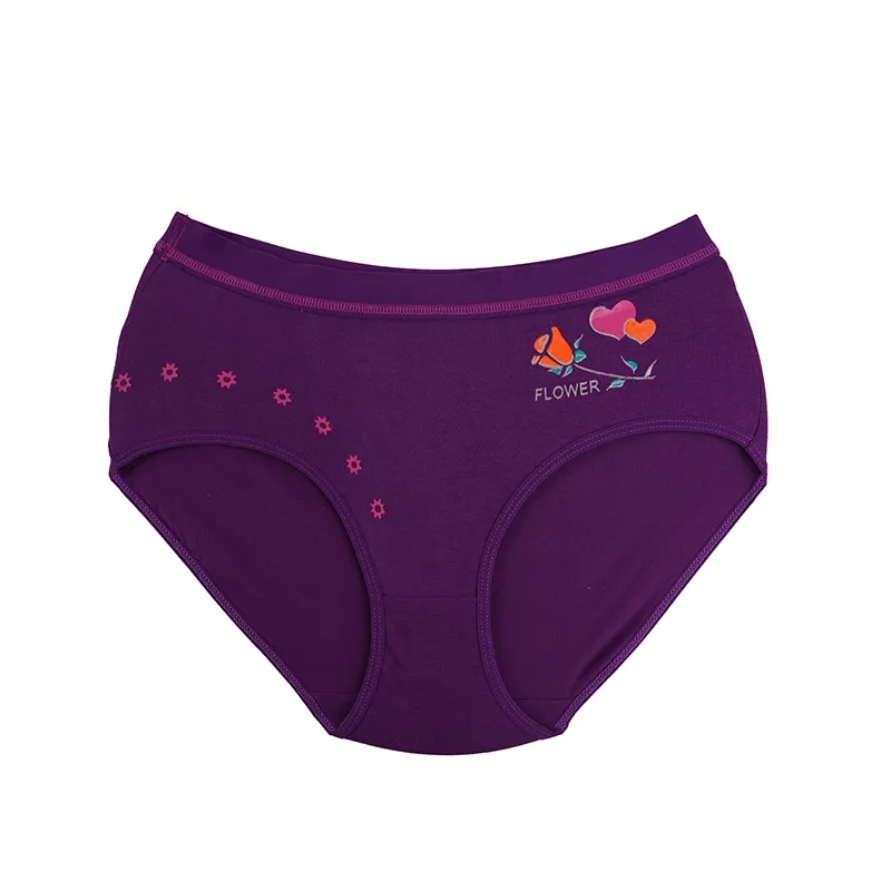 شورت اسلیپ نخی زنانه طرح گل و قلب سایز فری