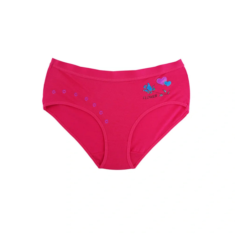 شورت اسلیپ نخی زنانه طرح گل و قلب سایز فری