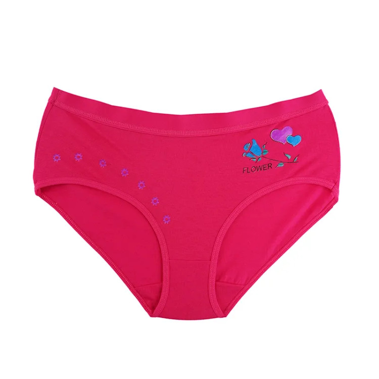 شورت اسلیپ نخی زنانه طرح گل و قلب سایز فری