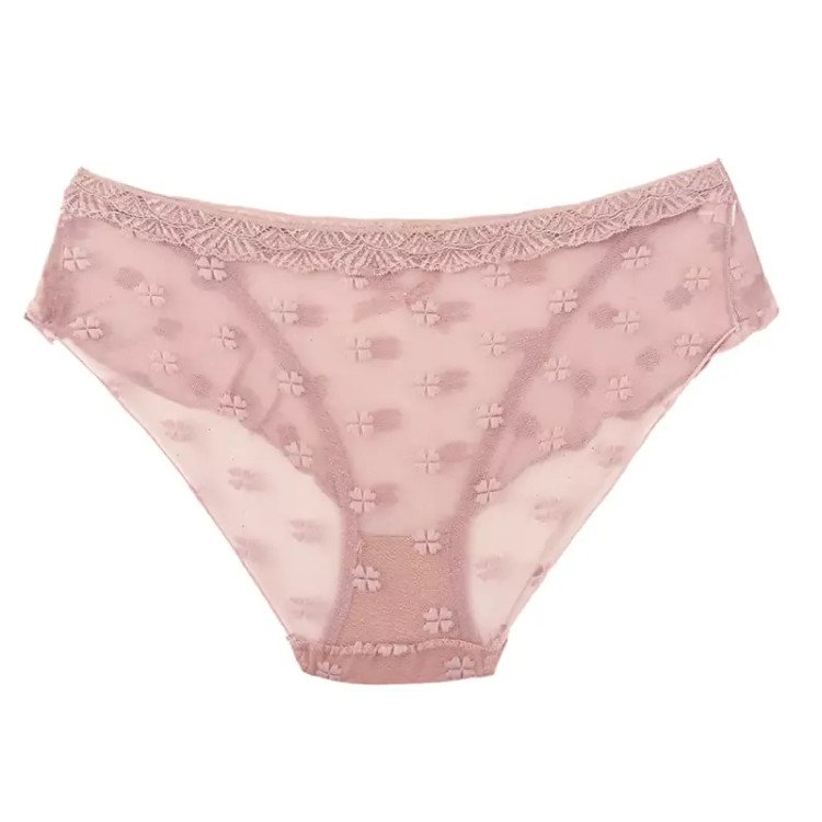 شورت توری زنانه مدل اسلیپ طرح گل برجسته سایز فری