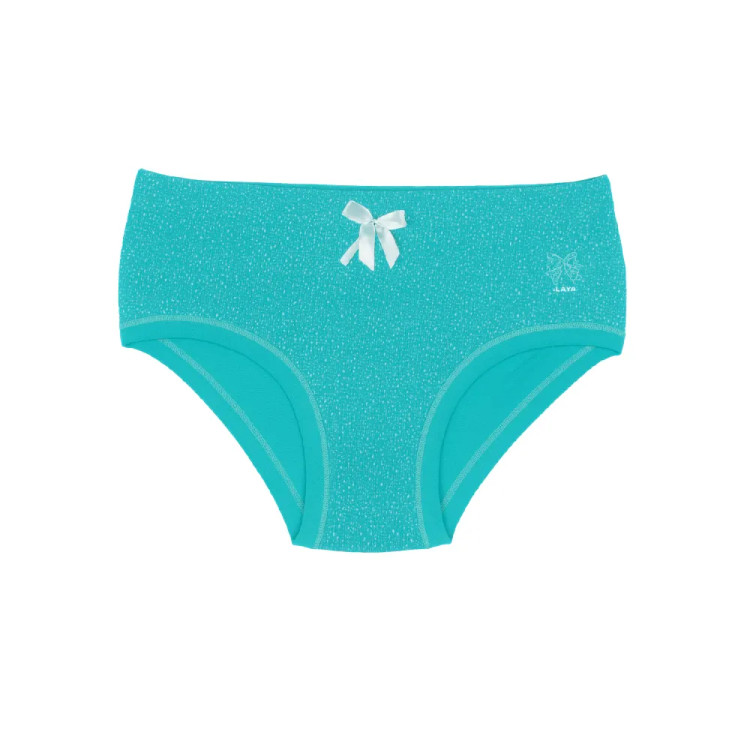 شورت اسلیپ نخ پنبه زنانه طرح دار با پاپیون - سایز 2XL