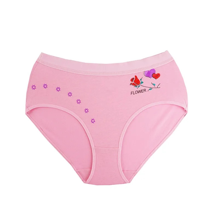 شورت اسلیپ نخی زنانه طرح گل و قلب سایز فری