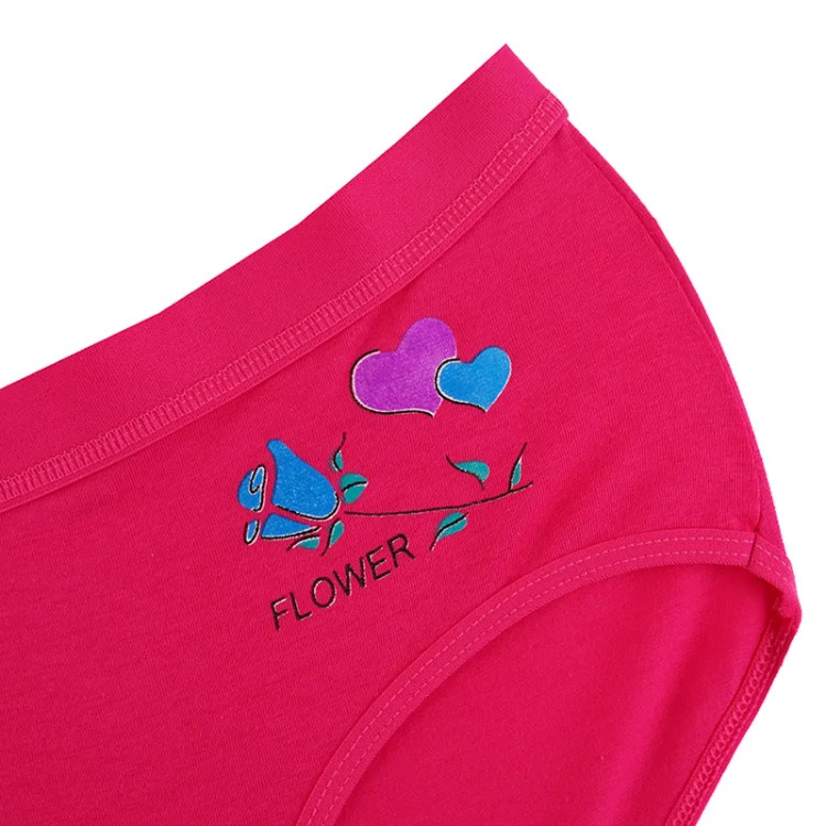 شورت اسلیپ نخی زنانه طرح گل و قلب سایز فری