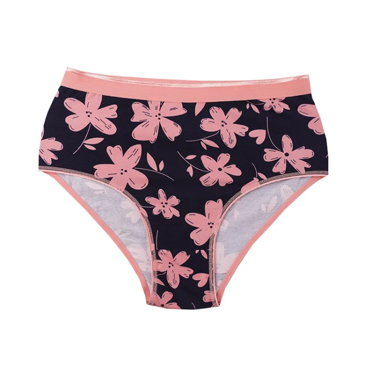 شورت اسلیپ زنانه نخ پنبه طرح گل سایز XL