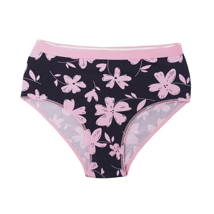 شورت اسلیپ زنانه نخ پنبه طرح گل سایز XL