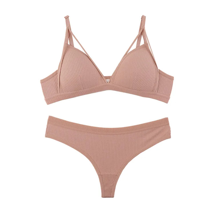 ست لباس زیر زنانه کبریتی کاپ دار هارنس دار لامبادا