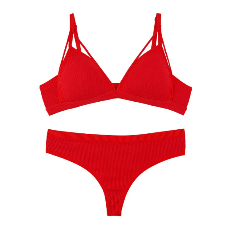 ست لباس زیر زنانه کبریتی کاپ دار هارنس دار لامبادا