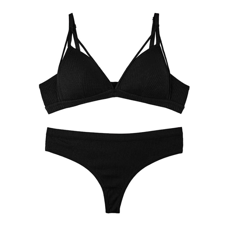 ست لباس زیر زنانه کبریتی کاپ دار هارنس دار لامبادا