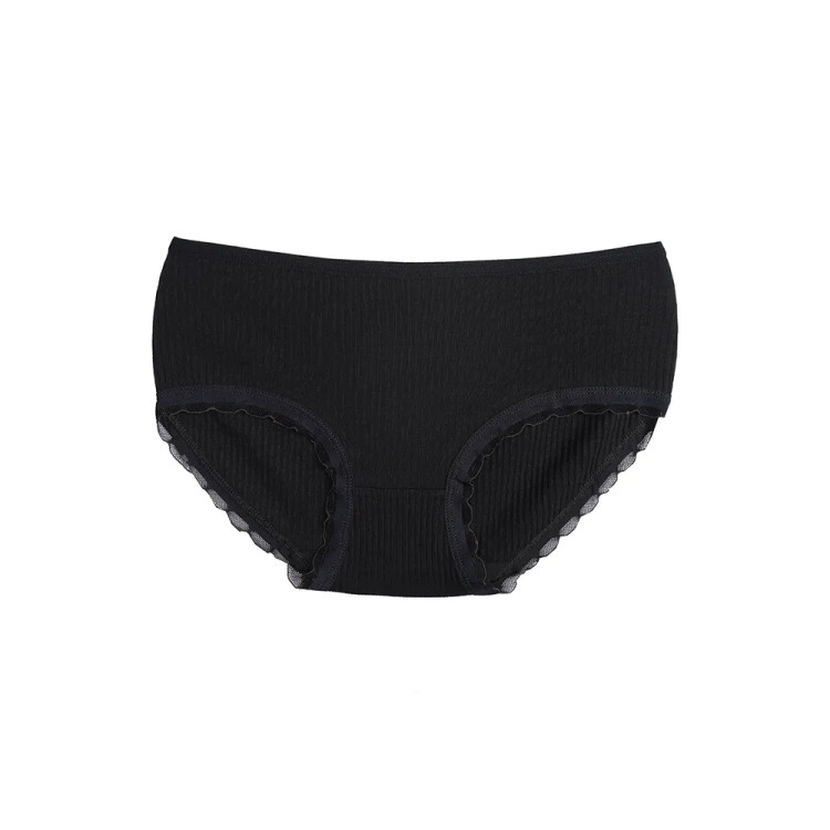 شورت زنانه اسلیپ کبریتی فنری با لبه توری - فری سایز